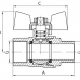 Кран кульовий GAS KR. 3/4" (KG.208)