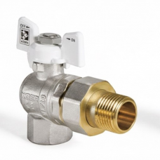 Кран кульовий з американкою KR. 1/2" ГШ Метелик (KR.228.W)                                   