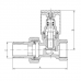 Кран для рушниковисушувача KR. 1/2" (KR.532)