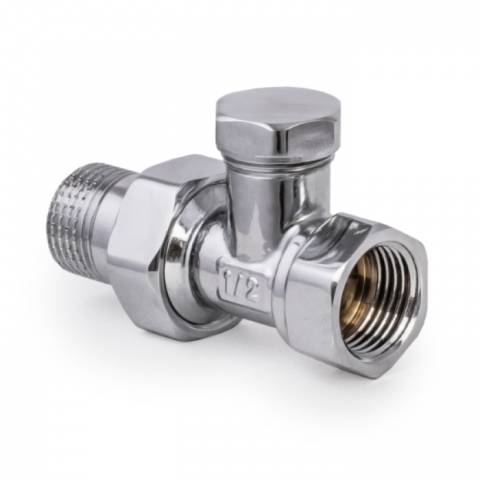 Вентиль балансувальний радіаторний KR. 1/2" х 1/2" (KR.904.CHR)