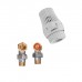 Комплект KR. 1/2" (SET-23) для радіатора з термоголовкою (клікове кріплення)