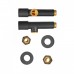 Кран KR.SET.535 BLACK подовжений кутовий