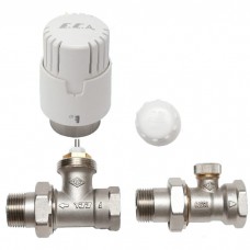 Комплект E.C.A. 1/2"х1/2" прямий з термоголовкою                                 
