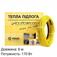 Нагрівальний кабель IN-THERM ADSV-20 8м (170Вт) Нагрівальний кабель IN-THERM ADSV-20 8м (170Вт)