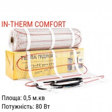 Нагрівальний мат IN-THERM COMFORT TMS-160 0.5м.кв (80Вт) Нагрівальний мат IN-THERM COMFORT TMS-160 0.5м.кв (80Вт)