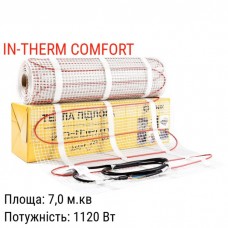 Нагрівальний мат IN-THERM COMFORT TMS-160 7.0м.кв (1120Вт) Нагрівальний мат IN-THERM COMFORT TMS-160 7.0м.кв (1120Вт)