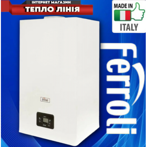 Газовий котел Ferroli DIVA D C 24 кВт (2-контурний димохідний)