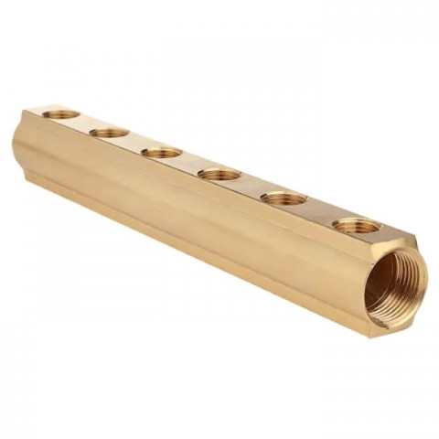 Балка колекторна FADO 1"х1/2" на 6 виходів (ВК06) Балка колекторна FADO 1"х1/2" на 6 виходів (ВК06)