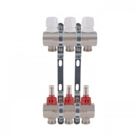 Колектор Thermo Alliance STANDART на 3 виходи (SD235W3) з витратомірами