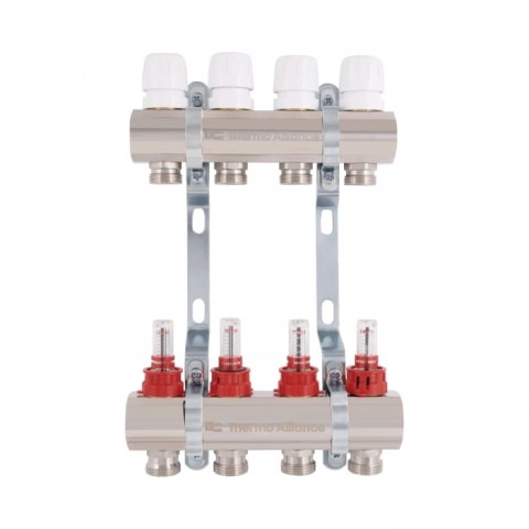 Колектор Thermo Alliance STANDART на 4 виходи (SD235W4) з витратомірами Колектор Thermo Alliance STANDART на 4 виходи (SD235W4) з витратомірами