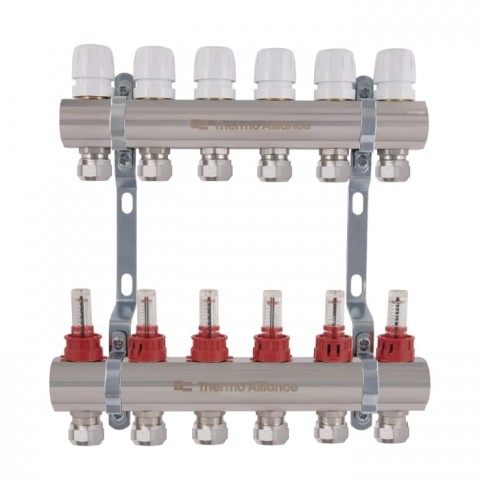Колектор Thermo Alliance STANDART на 6 виходів (TAS235W6E) з євроконусами Колектор Thermo Alliance STANDART на 6 виходів (TAS235W6E) з євроконусами