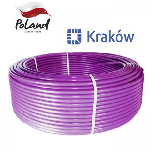 Труба для теплої підлоги KRAKOW 16x2.0 мм PEX-A з кисневим бар'єром Труба для теплої підлоги KRAKOW 16x2.0 мм PEX-A з кисневим бар'єром