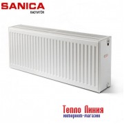 Радіатор опалення Sanica 33 типу нижнє підключення