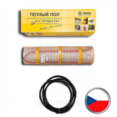 Нагревательный мат двужильный IN-THERM 1580 Вт/7.9 кв.м для укладки под плитку в плиточный клей