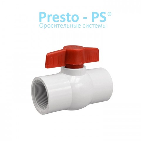 Кран шаровый Presto-PS 25 мм с внутренней резьбой 1 дюйм