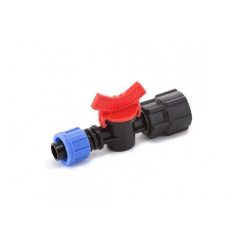 (FL-011734) Кран стартовий Presto-PS із внутрішньою різьбою 3/4" для крапельної стрічки (упаковка 50/300)
