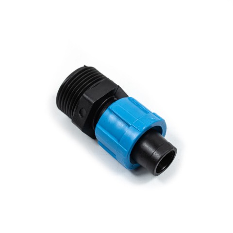 (SL-002(1/2") З'єднання із зовнішньою різьбою 1/2" для крапельної стрічки (упаковка 50/100/1400)