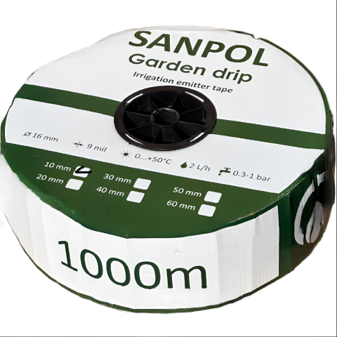 Емітерна крапельна стрічка  Garden Drip  7 mill 10 см (1000 м)