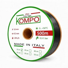 Емітерна крапельна стрічка Kompo Ultra Drip 8 mill 10 см (500 м)