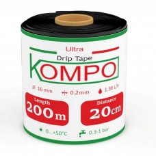 Емітерна крапельна стрічка Kompo Ultra Drip 8 mill 20 см (200 м)