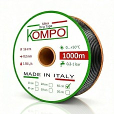 Емітерна крапельна стрічка Kompo Ultra Drip 8 mill 40 см (1000 м)