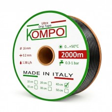 Емітерна крапельна стрічка Kompo Ultra Drip 8 mill 40 см (2000 м) Емітерна крапельна стрічка Kompo Ultra Drip 8 mill 40 см (2000 м)