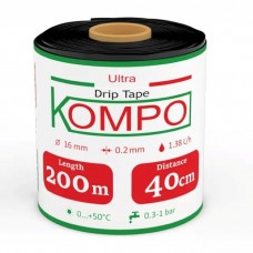 Емітерна крапельна стрічка Kompo Ultra Drip 8 mill 40 см (200 м)