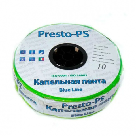 Щілинна стрічка Presto-PS "Blue Line" 7 mil 10 см-1,4 л (500 м)