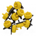 (Sl-015/2L) Крапельниця з компенсацією тиску 2л/год жовта (упаковка 100/1300)
