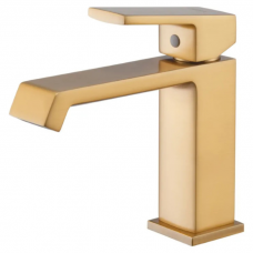 Змішувач для умивальника GAUDI 001 BRUSHED GOLD (HB9583) Змішувач для умивальника GAUDI 001 BRUSHED GOLD (HB9583)