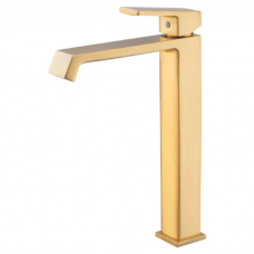 Змішувач для умивальника GAUDI 001 BRUSHED GOLD (HB9597) Змішувач для умивальника GAUDI 001 BRUSHED GOLD (HB9597)