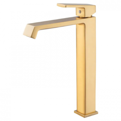 Змішувач для умивальника GAUDI 001 BRUSHED GOLD (HB9597)