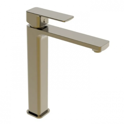Змішувач для умивальника KUBUS 001 BRUSHED GOLD (HB9623)