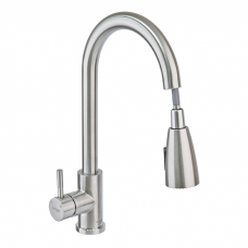 Змішувач для кухні SUS 014 з висувною лійкою (HB3898)
