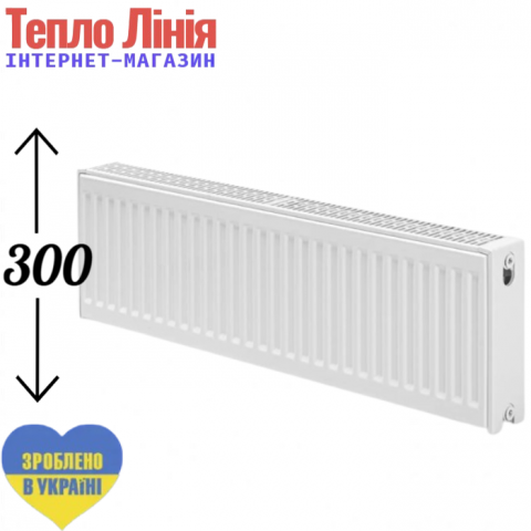 Сталевий радіатор Teknik 22 тип 300/2000 (бокове підключення) Україна