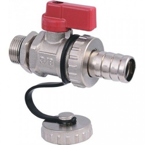 601 mini Кран со штуцером и заглушкой -- 1/2"*3/4" -F15 601 mini Кран со штуцером и заглушкой -- 1/2"*3/4" -F15