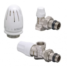 Комплект KR SET-13 - 1/2 "x1/2" для підключення радіатора (осьовий) з термоголовкою ВН