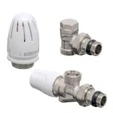 Комплект KR SET-16 - 1/2 "x3/4" для підключення радіатора (осьовий) з термоголовкою НН