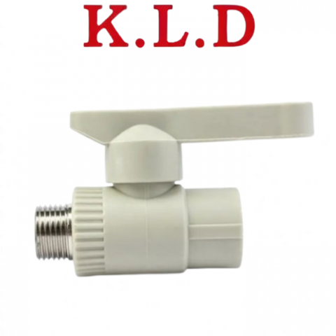 Кран кульовий з зовнішньою різьбою K.L.D 20x1/2"M