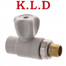 Кран радіаторний прямий K.L.D (КБП) 20х1/2"