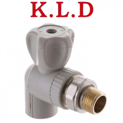 Кран радіаторний кутовий K.L.D (КБУ) 20х1/2"