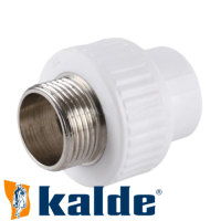 Муфта з зовнішньою різьбою Kalde White (МРН) 20х1/2" Муфта з зовнішньою різьбою Kalde White (МРН) 20х1/2"
