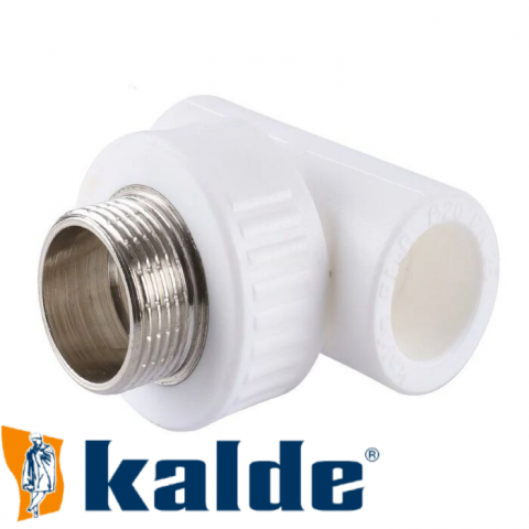 Трійник з зовнішньою різьбою Kalde White (ТРН) 20х3/4" Трійник з зовнішньою різьбою Kalde White (ТРН) 20х3/4"