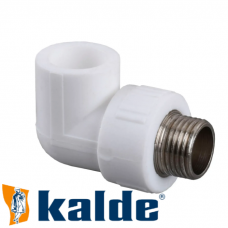 Коліно з зовнішньою різьбою Kalde White (КРН) 20х1/2"
