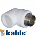 Коліно з зовнішньою різьбою Kalde White (КРН) 20х3/4"