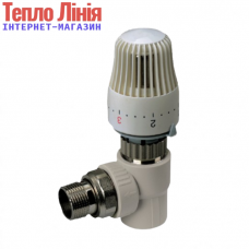 Кран термостатичний з термоголовкою кутовий KR. 20х1/2" (К0153.PRO)