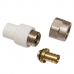 Муфта з євроконусом та накидною гайкою KR. White 20х3/4"
