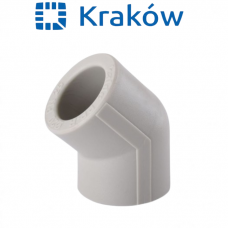 Поліпропіленове коліно Krakow 20х45°