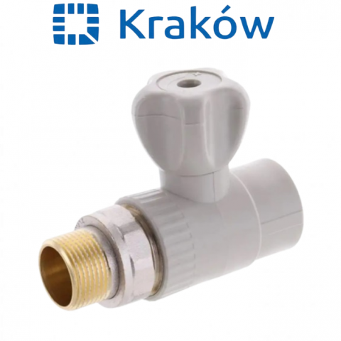Кран радіаторний прямий Krakow (КБП) 20х1/2"(латунь) Кран радіаторний прямий Krakow (КБП) 20х1/2"(латунь)