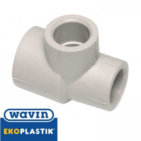 Редукційний трійник Wavin Ekoplastik 25х20х20
